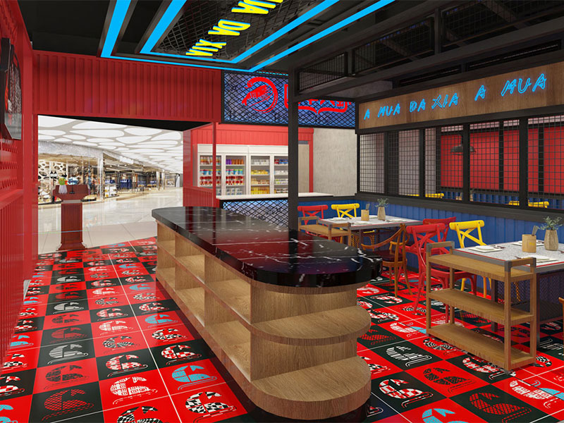 阿華龍蝦館裝修設計效果圖