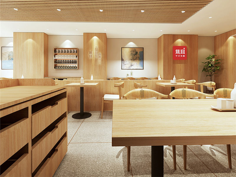 焦耳中式快餐店裝修設計案例