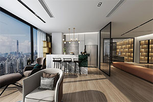 中型現代辦公室裝修設計全景案例