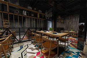 現(xiàn)代工業(yè)風辦公室裝修設計全景