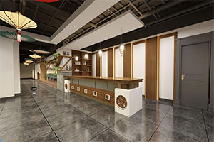 1200方現(xiàn)代新中式餐飲店裝修設計全景案例